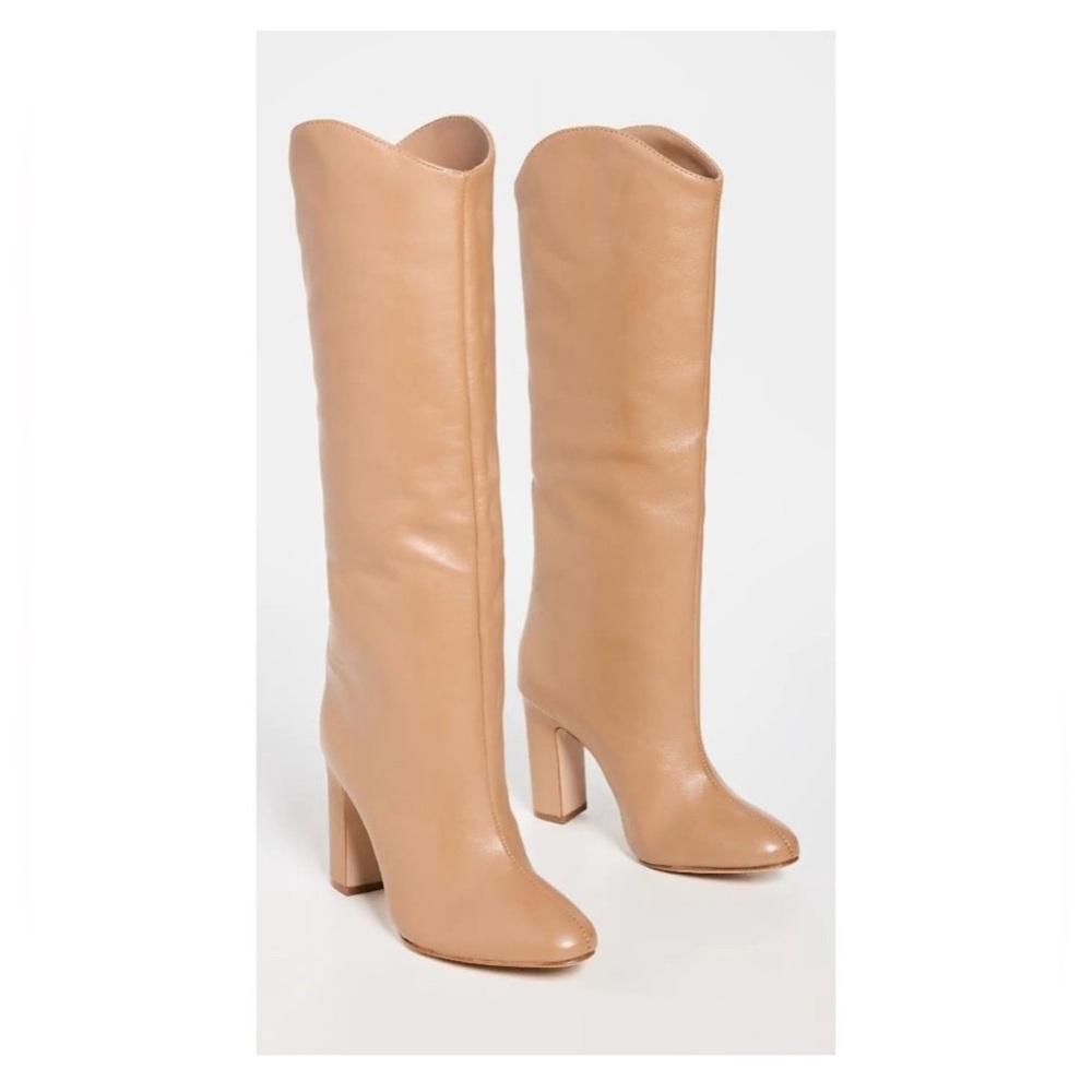 New SCHUTZ Women Gabrielle Up Boots, Honeycomb, Tan Size 11 - Picture 8 of 11